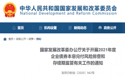 国家发改委：对已发企业债开展专项检查……