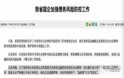 辽宁国资委：对各类转移资产、“逃废债”行为“零容忍”