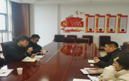 集团执行总裁贺明田一行三人应邀赴淮南经开城投洽谈业务合作