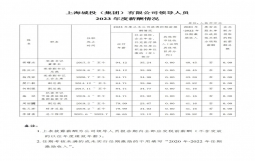 上海城投（集团）有限公司领导人员年度薪酬情况