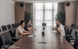 集团执行总裁贺明田一行应邀赴盐城市大丰区城市建设集团交流业务合作